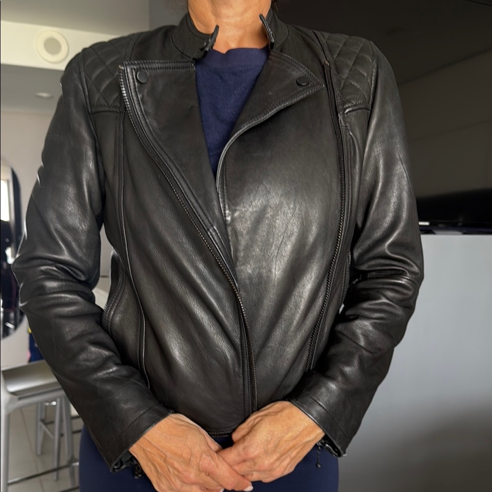 Men's Black Leather Jacket